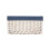 (Extra Large) White Wash Navy Lined Open Storage Basket 8