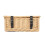 (Black) 36cm Buff Wicker Empty Picnic Basket 4