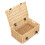 (Black) 36cm Buff Wicker Empty Picnic Basket 5