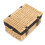(Black) 36cm Buff Wicker Empty Picnic Basket 8
