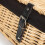 (Black) 36cm Buff Wicker Empty Picnic Basket 11