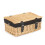 (Black) 36cm Buff Wicker Empty Picnic Basket 12