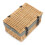 (Black) 36cm Buff Wicker Empty Picnic Basket 13