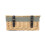 (Black) 36cm Buff Wicker Empty Picnic Basket 14