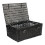 67cm Black Wicker Rope Handled Picnic Basket 2