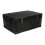 67cm Black Wicker Rope Handled Picnic Basket 3