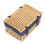 (Red) 36cm Buff Wicker Empty Picnic Basket 1