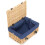 (Black) 36cm Buff Wicker Empty Picnic Basket 20