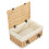 (Unlined) 36cm Buff Wicker Empty Picnic Basket 1