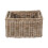 Set of 2 Grey Kubu Rattan Rectangular Storage Baskets with Inset Handles 3