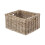 Set of 2 Grey Kubu Rattan Rectangular Storage Baskets with Inset Handles 4