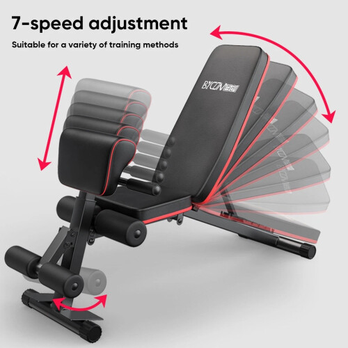 Bench Adjustable Foldable Strength Training Full Body Workout Incline 1