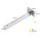 Brushed Stainless Steel Shelf Bracket  M 2