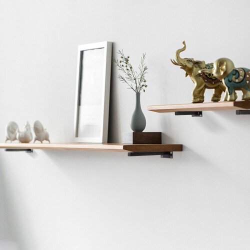 Brushed Stainless Steel Shelf Bracket  M 2