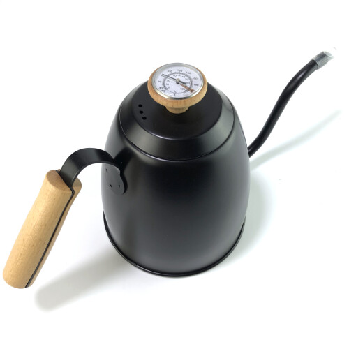 (Black) B-1 termometer i rustfritt stål for kaffe, melk, BBQ og latte art 2