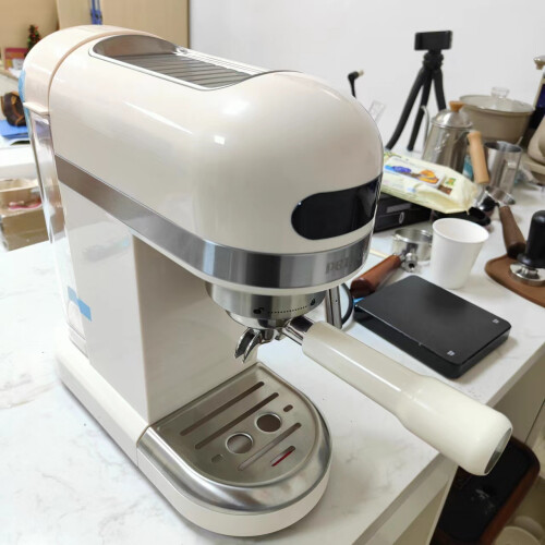 (Red sandalwood) Coffee Machine with Bottom Handle 1