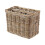 Grey Kubu Rattan Magazine Basket 4