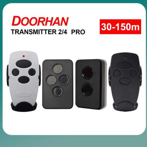 (4 Black) Garage Door Remote Compatible with Doorhan2 Transmitter 4 1