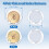 (Two-pack) Faucet Handle Decorative Cover Delta/LDR/Delex/Peerless Two Clear Handles 2