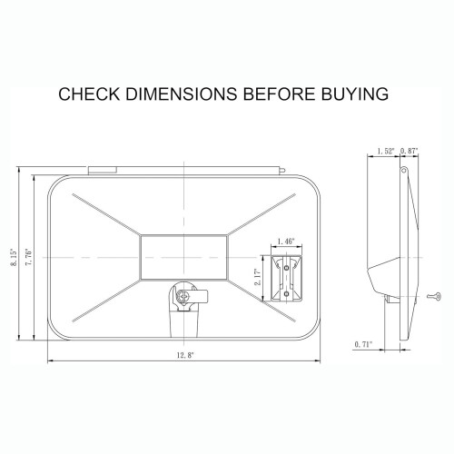 (White) External Shower Box with Hot & Cold Switch for RVs 2