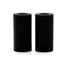 Sl 2pcs Dumbbell Grips Barbell Grips Thick Bar Adapter Fat Grips Weight Bar Grips Weightlifting Bar Grips-colorblack (ls)_M