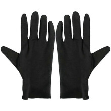 Moisturizing Eczema Cotton Gloves. 12 Pairs Black Cotton Gloves For Dry Hands_M