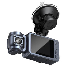 4K Dual Lens Dash Cam Night Vision WiFi Car DVR Front and Inside Camera Recorder with 360 Degree Rot_M
