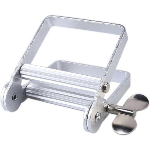 Metal Toothpaste Tube Squeezer Roller, Max Content Extraction for Cream Paint Cosmetics, Silver_M