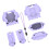 Silicone Case Unique Design Protective Cover for Virtual-Purple 1