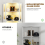 BROTTAR Corner Display Cabinet 65" Lighted Cabinet 7