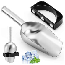Paletta per ghiaccio con supporto magnetico per fabbricatori di ghiaccio 2.0, paletta in acciaio inossidabile da 23 cm (9 pollici) col