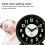 Bedside Luminous Alarm Clock Quiet Non Ticking with Light Nightlight Clock_M 3