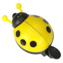 Campanello giallo a forma di coccinella per bicicletta per bambini, da manubrio, suono di campanello._M