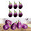 6pcs Artificial Eggplants Simulation Plastic Eggplants Realistic Vegetable for Kitchen Parties Decorations Photo Props_M 2