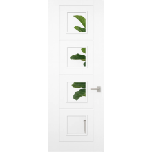 Masonite White Primed Ladder 4L Glass Internal Door