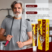 Creme Huoluo Tigre Vermelho Chinês Cuidados Com as Articulações Cervicais, Lombares, Ombros, Pés e Calcanhares