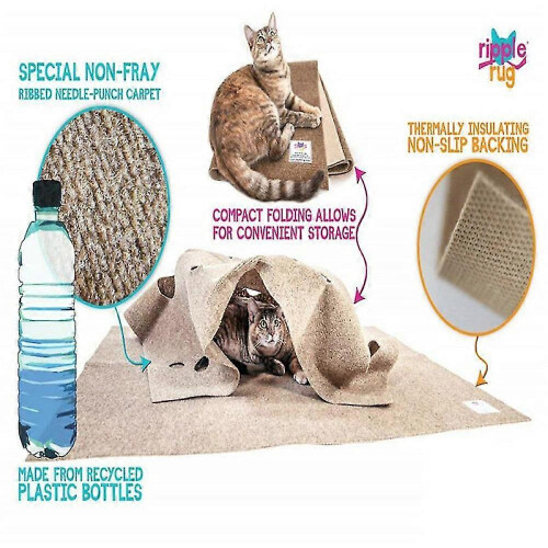 Pet Activity Play Mat Cat Toy Bite Training Blanket For Pets Stress Release WCC_M 2