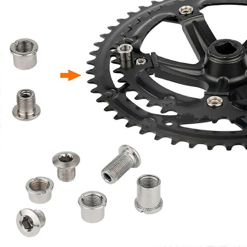 Chainring Bolts, 5Pcs Durable Lightweight Single Double Triple Chainring Bolts_M 1