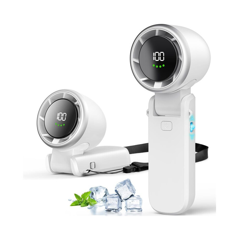 Portable Handheld Turbo Fan,Stepless 100Gear Wind Rechargeable Personal Hand Fan,5000Mah For Outdoor/Indoor Activities,A 4017227245813