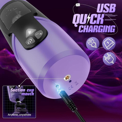 Smart AI Sync APP Control Automatic Personal Massager 7 Thrusting & 7 Rotating Modes LCD Display Hands Free Mounting Base Device 2