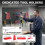 Homcom HOMCOM 28 Pcs Wall-Mounted Pegboard with Hooks and Storage Shelves 5
