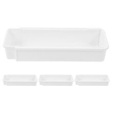 4Stk Erweiterbare Besteck Organizer Box Aus Weißem PP Für Schubladen