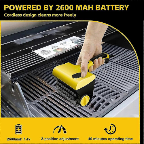 Akku-Elektrogrillreiniger mit Bürstenkopf_M 2