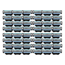 48 bucăți de rezerve pentru aparate de ras compatibile cu Mach 3, lame de schimb manuale pentru bărbați_M