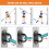 Lot de 3 fixations murales pour élastiques de résistance, support mural pour élastiques de suspension._M 4