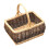 Rustic Rectangular Wicker Shopping Basket 2
