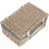 (Grey) 36cm White Wash Willow Wicker Picnic Basket 1