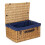 (White) 62cm Buff Willow Wicker Picnic Basket 3