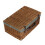 (Black) 56cm Double Steamed Wicker Picnic Basket 1