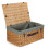 (White) 62cm Buff Willow Wicker Picnic Basket 10